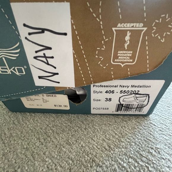 Dansko Blue Patterned Clogs - Picture 5 of 5